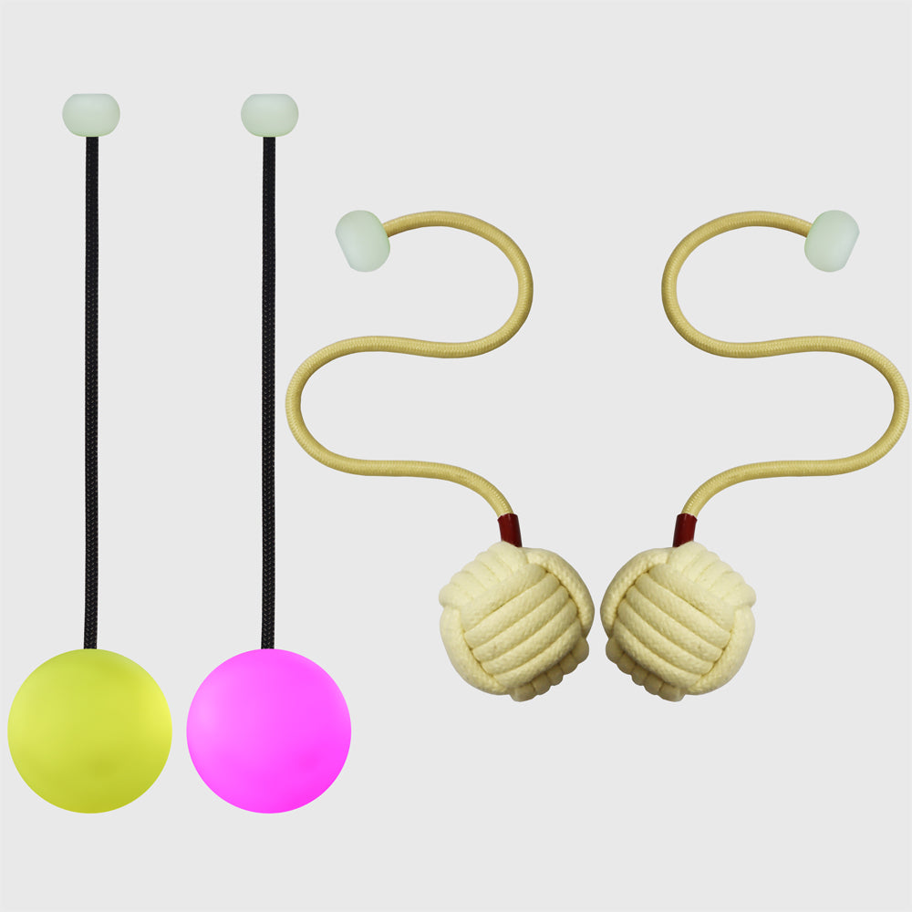 Eon Led & Monkey Fist Fire Poi Combo – Pro Performance Set